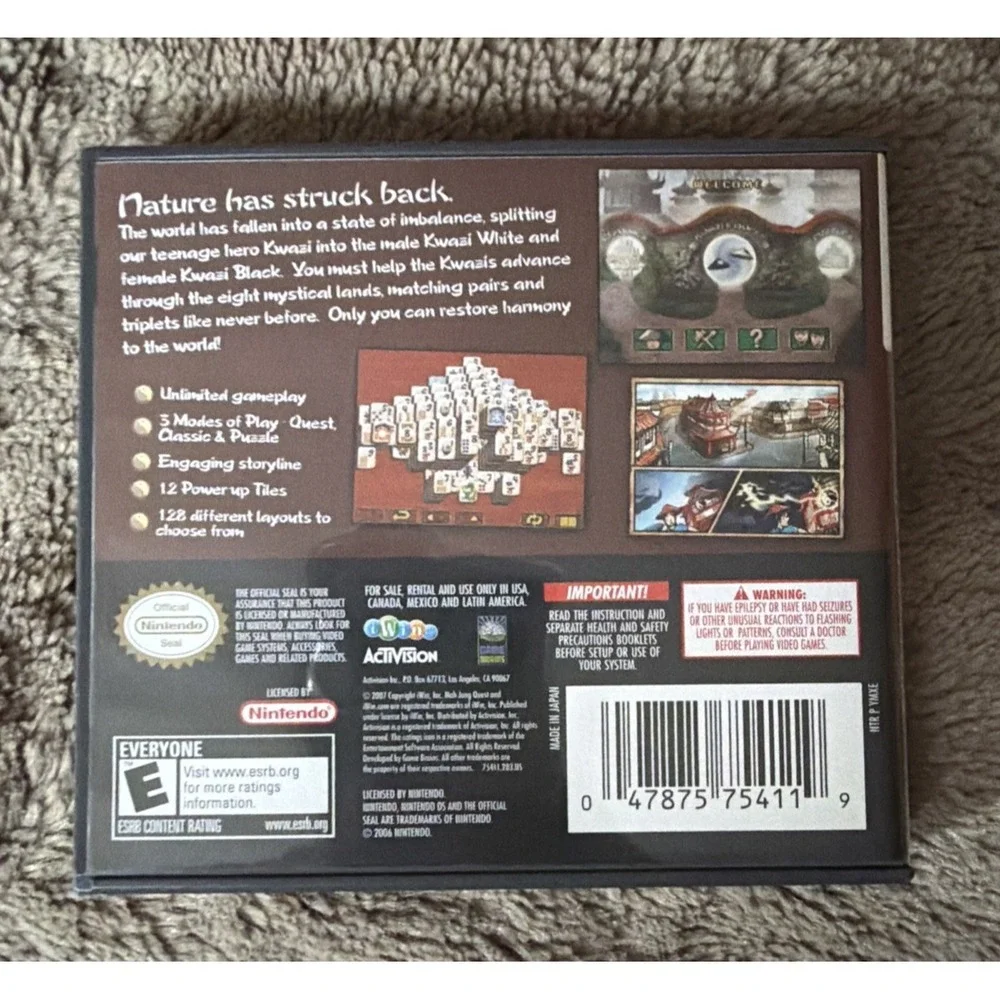 Mah Jong Quest:‎ Expeditions - Nintendo DS Game